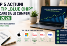 Top 5 acțiuni „Blue Chip” care pot atrage atenția investitorilor în 2026. Companiile urmărite pentru investiții pe termen lung